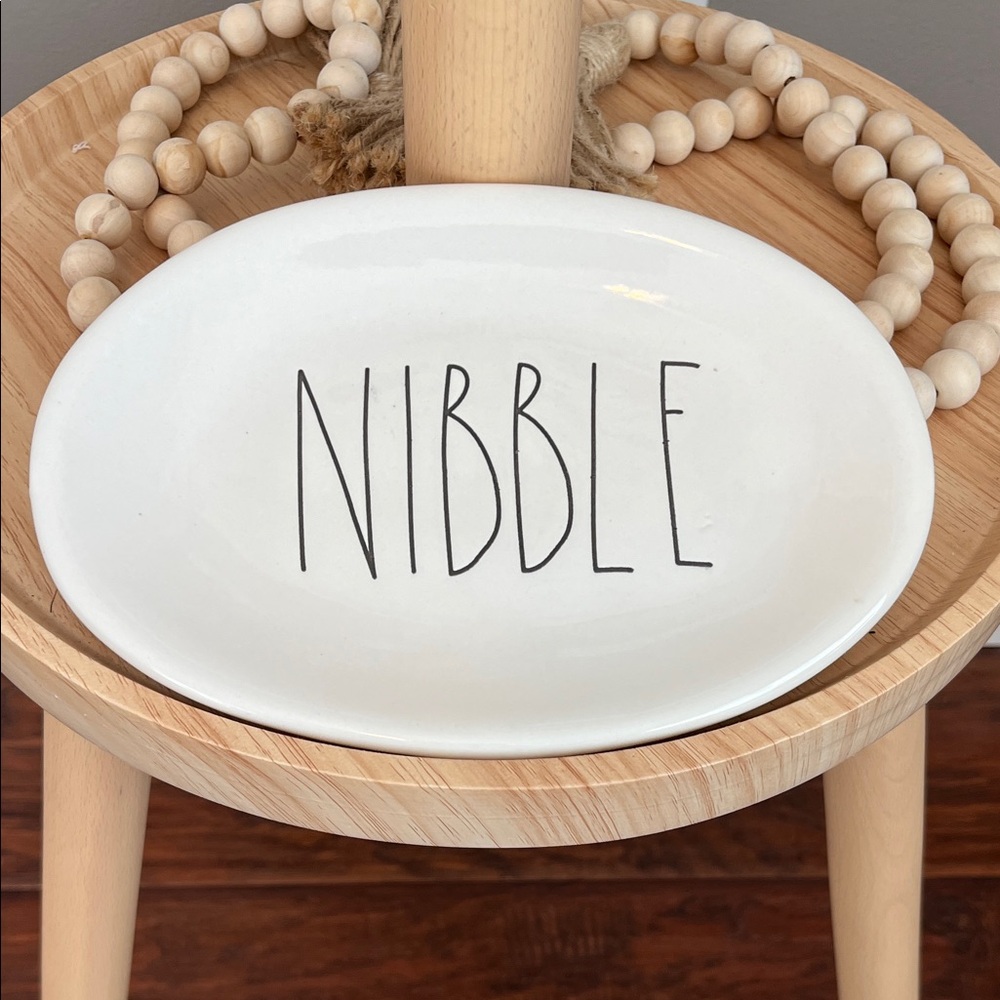 ⭐️⭐️ PICK 5 / $20 Rae Dunn White Ceramic Nibble Plate
